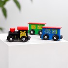 Паровоз и два вагона «Магнитные с животными» 3×7.5×19 см - Фото 2