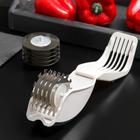 Тендерайзер-измельчитель-пресс 3 в 1, нержавеющая сталь, цвет белый - Фото 3