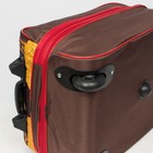 Чемодан малый, отдел на молнии, наружный карман, с расширением, цвет коричневый - Фото 5