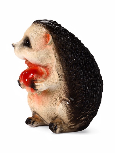 Садовая фигура из гипса «Ёжик с мухомором», 11×12×15 см