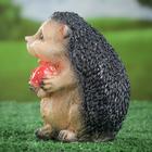 Садовая фигура из гипса «Ёжик с мухомором», 15.5 см - Фото 2