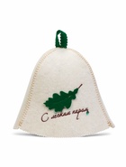 Шапка для бани и сауны, с нашивкой «С лёгким паром», полиэфир 70%, шерсть 30%, «Добропаровъ» - фото 57934182