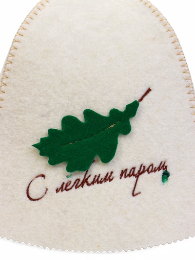 Шапка для бани и сауны «С лёгким паром», шерсть овечья, «Добропаровъ»