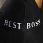 Шапка для бани "Best Boss" экофетр - Фото 2
