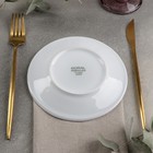 Тарелка фарфоровая пирожковая «Дельта», d=16 см, цвет белый - Фото 2
