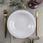 Тарелка фарфоровая глубокая «Икс-танбул», d=22 см, цвет белый - Фото 2