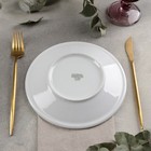 Тарелка фарфоровая пирожковая «Лизбон», d=20 см, цвет белый - Фото 2