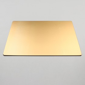 Подложка усиленная, прямоугольная, золото - кофе, 30 х 40 см, 3,2 мм