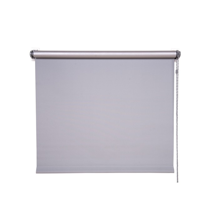 Рулонная штора «Блэкаут», 160х160 см, цвет стальной