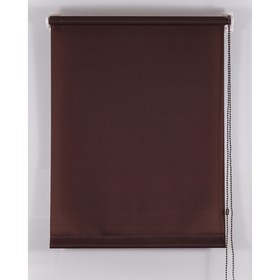 Рулонная штора «Комфортиссимо», 140х160 см, цвет шоколадный