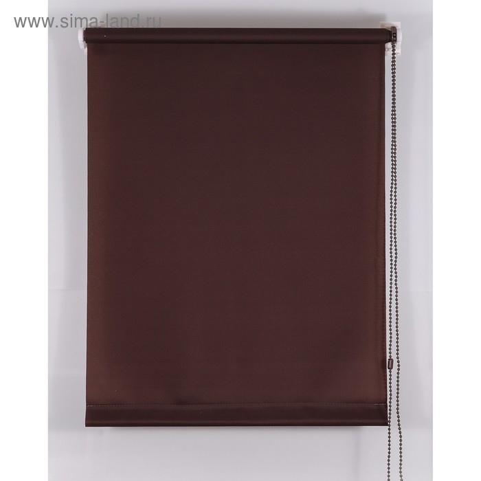 Рулонная штора «Комфортиссимо», 40х160 см, цвет шоколадный - Фото 1