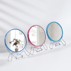 Зеркало настольное - подвесное «Круг», двустороннее, с увеличением, d зеркальной поверхности 11,5 см, цвет МИКС - Фото 4