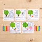 Набор «Учимся считать», с пластилином и маркером «Пиши-стирай», задания, по методике Монтессори - Фото 4