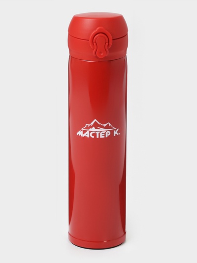 Термос, 500 мл (+/- 50 мл), Топ "Мастер К", сохраняет тепло 8 ч, 6.5 х 23.3 см
