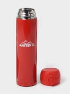 Термос Мастер К «Топ», 500 мл (± 50 мл), 6.5×23.3 см, сохраняет тепло 8 ч, нержавеющая сталь, красный - Фото 3