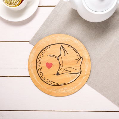 Подставка под горячее «Лиса», Ø 19 см