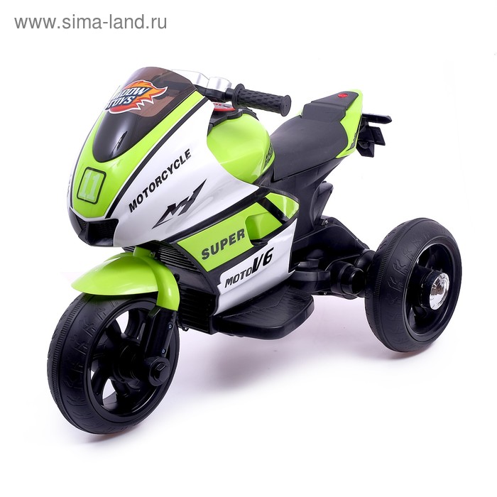 Электромобиль «Супербайк», цвет салатовый - Фото 1