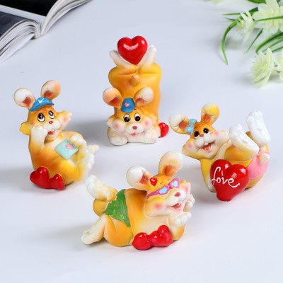 Фигурка "Зайка" микс 5х6х8 см
