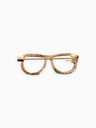 Брошь «Очки» оправа, цвет золото - Фото 2