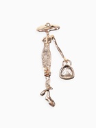 Брошь «Леди» с сумочкой, цвет красно-белый в золоте - Фото 2