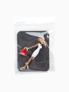 Брошь «Леди» с сумочкой, цвет красно-белый в золоте - Фото 8