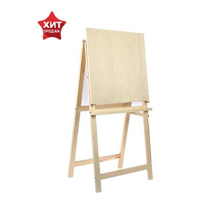Мольберт тип «Хлопушка», 100×50×55 см, планшет съёмный 50×50 см, малый, неокрашенное дерево, Calligrata