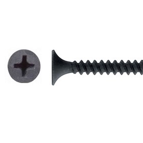 Саморезы гипсокартон-металл (ГКЛ) Steelrex мелкая резьба, оксид 3.5×32, 10 000 шт.