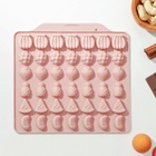 Форма для мармелада Доляна «Фруктовый бум», силикон, 18.5×17.5 см, 42 ячейки (2.2×2.2 см), розовая - Фото 8