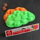 Форма для шоколада Доляна «Погода», силикон, 22.5×14.5×1.5 см, 11 ячеек, МИКС - Фото 10