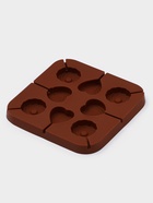 Форма для леденцов Доляна «Свидание», силикон, 14.5×14.5×1.5 см, 8 ячеек (3.5×3.5 см), с палочками, коричневая - Фото 4