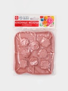 Форма для леденцов Доляна «Летний полдень», силикон, 12.5×12.5×1.5 см, 8 ячеек (2.7×2.7 см), с палочками, МИКС - Фото 7