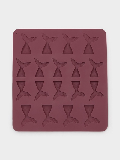 Форма для шоколада Доляна «Хвост», силикон, 25×22.5×0.4 см, 18 ячеек (5.3×4 см), МИКС