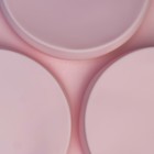 Форма для выпечки Доляна «Круг», силикон. 23×19.5 см, 3 ячейки (d=10 см), розовая - Фото 3