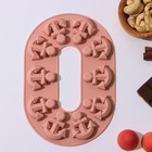 Форма для шоколада Доляна «Якорь», силикон, 20.5×13.5×1 см, 10 ячеек, МИКС - Фото 1
