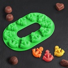 Форма для шоколада Доляна «Якорь», силикон, 20.5×13.5×1 см, 10 ячеек, МИКС - Фото 9