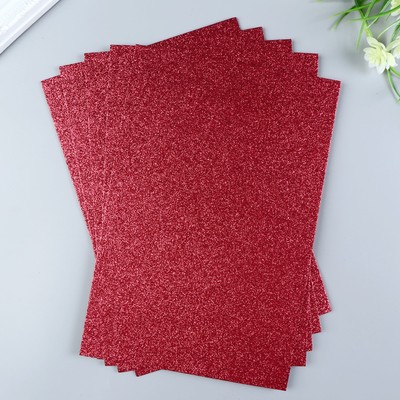 Фоамиран глиттерный Magic 4 Hobby 2 мм, 20×30 см, темно-вишневый