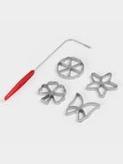 Формы для хвороста и печенья Доляна, набор 5 предметов, d=7 см, серебристые - Фото 4