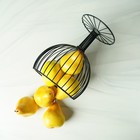 Фруктовница Доляна «Эстетика», 18×18×23 см, чёрная - Фото 7