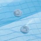 УЦЕНКА Папка-конверт на кнопке, А4, 80 мкм, Calligrata "Клетка", тонированная, синяя - Фото 2