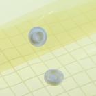 Папка-конверт на кнопке, А4, 120 мкм, Calligrata "Клетка", прозрачный, жёлтый - Фото 2