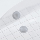 Папка-конверт на кнопке, А4, 120 мкм, Calligrata «Клетка», прозрачный, бесцветный - Фото 3