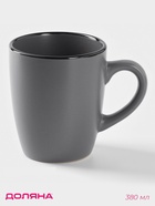Кружка Доляна «Ваниль», 380 мл, керамика, серая - Фото 1