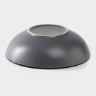 Миска керамическая Доляна «Ваниль», 700 мл, d=18 см, цвет серый - Фото 3