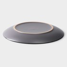 Тарелка керамическая десертная Доляна «Ваниль», d=19,5 см, цвет серый - Фото 3