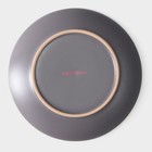 Десертная тарелка Доляна «Ваниль», d=19.5 см, керамика, серая - Фото 4