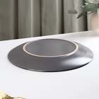 Тарелка Доляна «Ваниль», d=27 см, керамика, серая - Фото 7