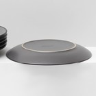 Набор тарелок Доляна «Ваниль», 18 предметов: 6 тарелок d=19 см, 6 тарелок d=27 см, 6 мисок d=19 см, керамика, серый - Фото 7