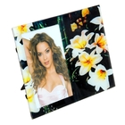 Фоторамка стекло "Лилии на чёрном" 10х15 см - Фото 2