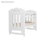 Кровать детская BONNE, колесо-качалка с маятником, белая, 1200×600 - Фото 2