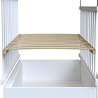 Кровать детская BONNE колесо-качалка с ящиком  (белый) (1200х600) - Фото 3